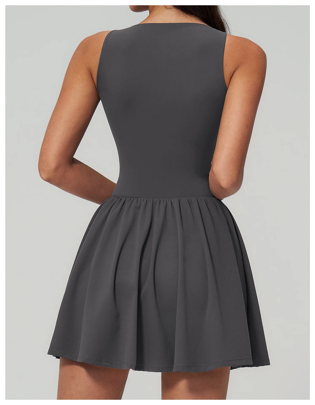 Elegant V-Neck Sleeveless Mini Dress | Luree Fashions