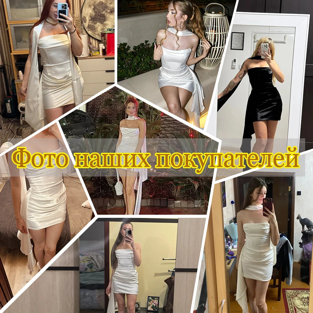 Elegant Choker Mini Dress for women
