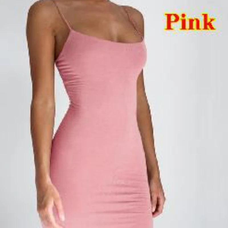 Elegant Bodycon Spaghetti Strap Mini Dress for Women