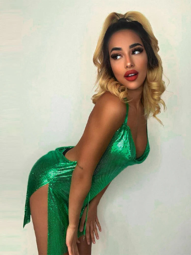 ✨️Golden Goddess Backless Mini Dress✨️