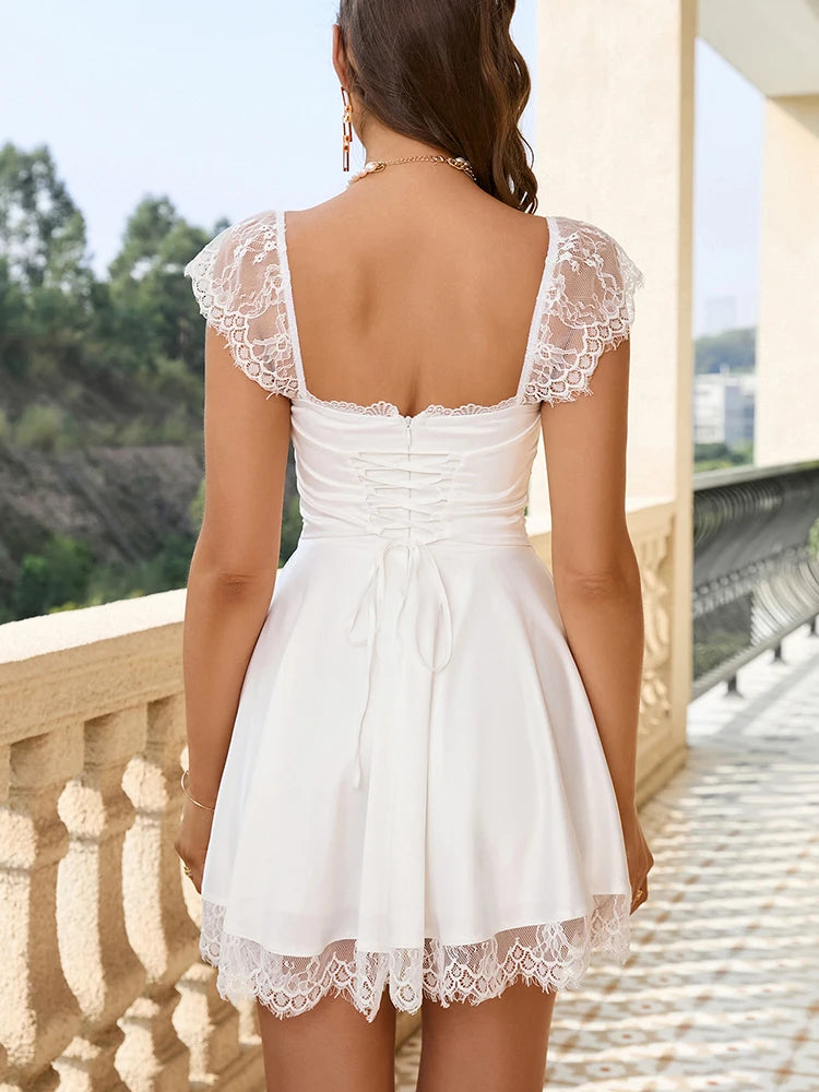 Sweet Lace Princess Mini Dress