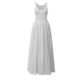 Elegant Korean Style A-Line Maxi Dress for Women