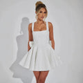 Luxury Sparkle Bow Mini Dress