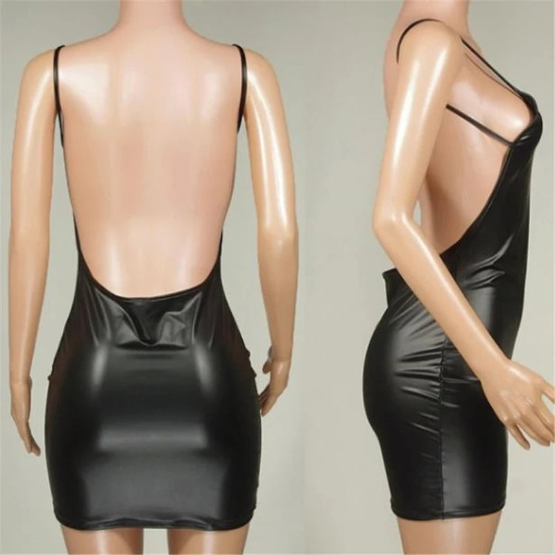 🖤 Midnight Curve Backless Mini Dress
