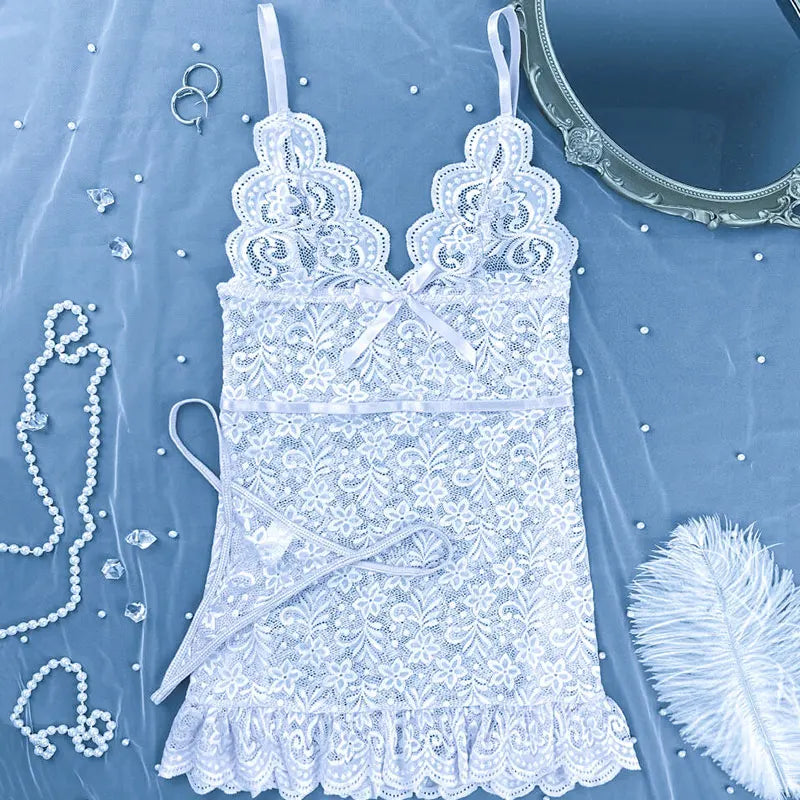 ✨️Velvet Desire Lace Night Dress✨️
