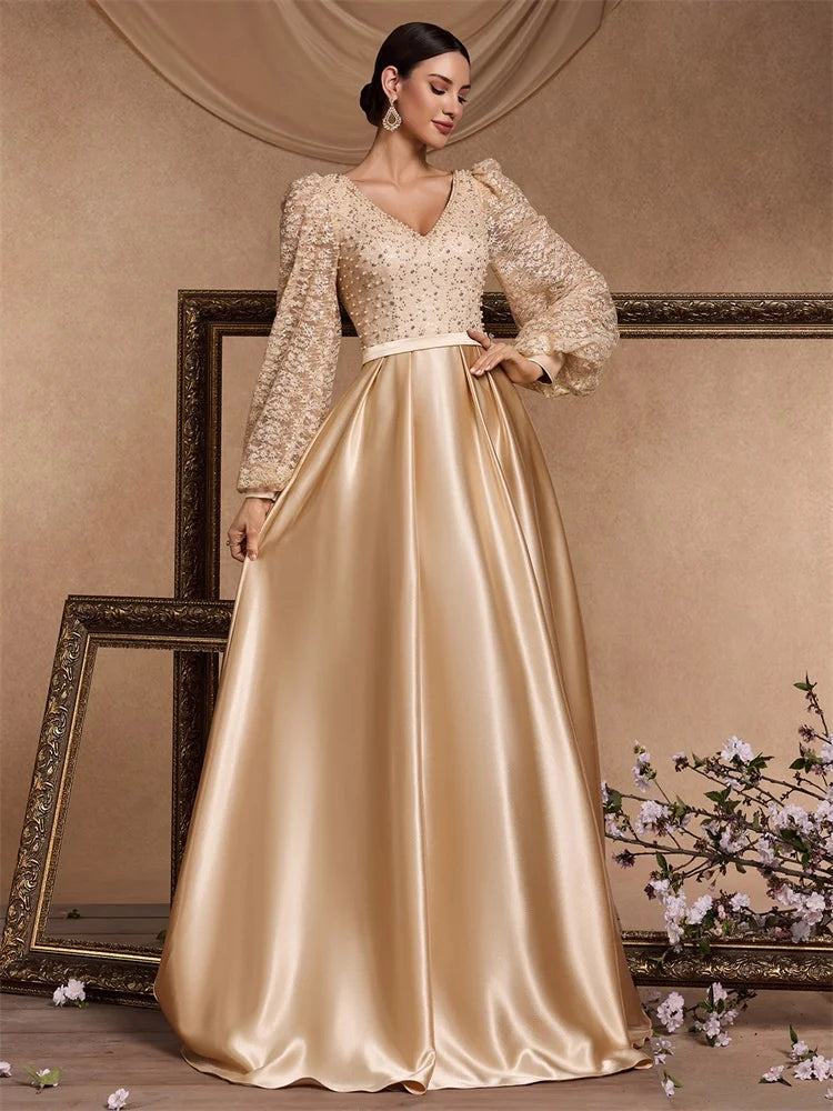 Elegant Vintage Lace Maxi Dress