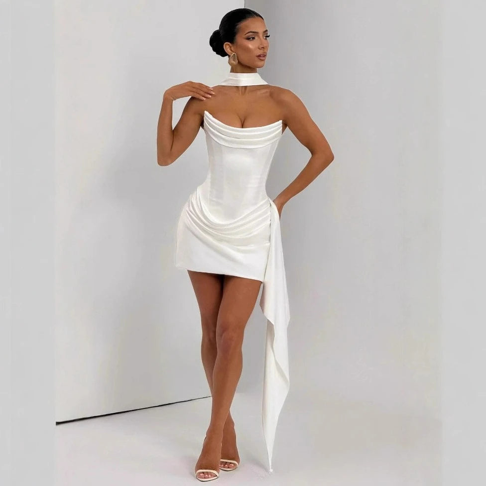 Elegant Choker Mini Dress for women