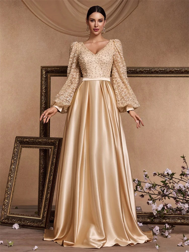 Elegant Vintage Lace Maxi Dress