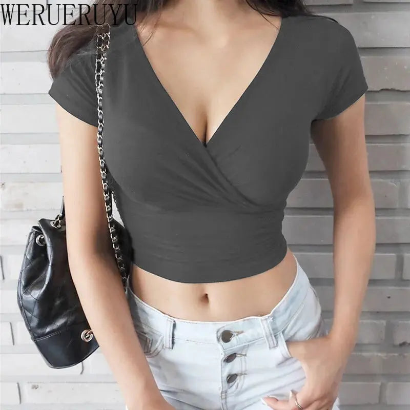 ✨️Women’s Sexy V-Neck Crop Top✨️