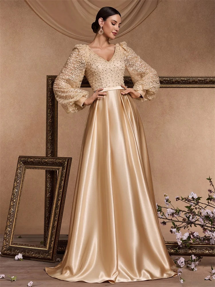 Elegant Vintage Lace Maxi Dress